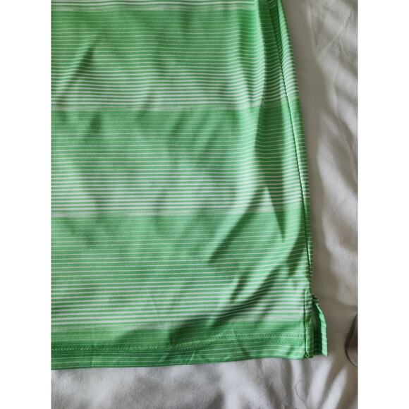 PGA Tour Pro Series Men’s Polo Shirt Size L Green Stripe Golf NWT - Picture 2 of 16